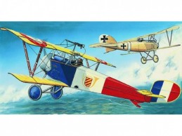 Model Nieuport 11/16 Bebe 12,9x16,2cm v krabici 31x13,5x3,5cm - Rock David