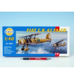 Model Fiat C.R. 42 FALCO 20,9x24,1cm v krabici 31x13,5x3,5cm