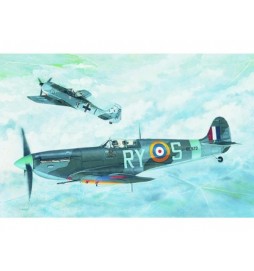 Model Supermarine Spitfire MK.VB 12,8x13,6cm v krabici 25x14,5x4,5cm