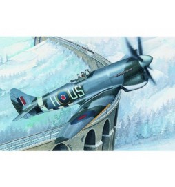 Model Hawker Tempest MK.V 14,2x17,3cm v krabici 25x14,5x4,5cm