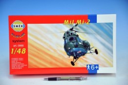Model Kliklak Vrtulník Mil Mi-2 27,6x30cm v krabici 34x19,5x5,5cm - Rock David