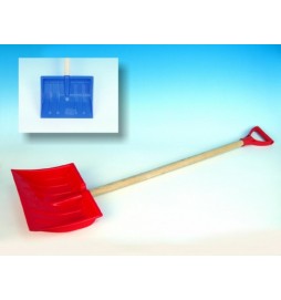 Lopata na vyhrnování sněhu plast/dřevo 80cm, 2 barvy - 1 kus