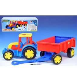 Traktor Gigant s vlekem plast 102cm v krabici Wader