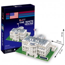 3D Puzzle Bílý dům, 64 dílků