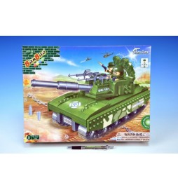 Stavebnice BanBao Tank 308ks + 2 figurky v krabici 37x28,5x6,5cm