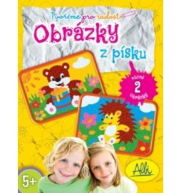 Obrázky z písku Medvídek/Ježek