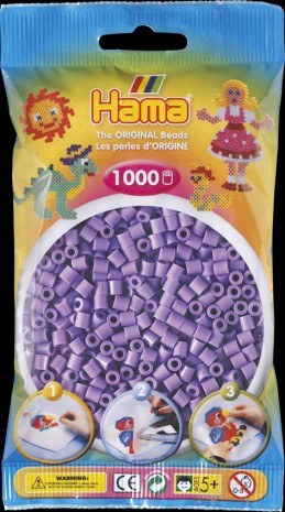 Pastelově fialové korálky 1.000ks MIDI