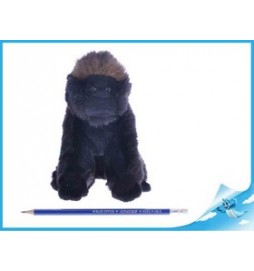 Gorila plyšová NURU 17cm sedící