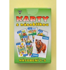 Karty s násobilkou - Násobení 1-5