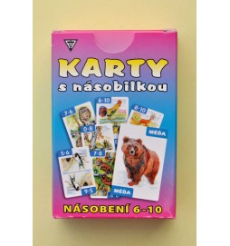 Karty s násobilkou - Násobení 6-10