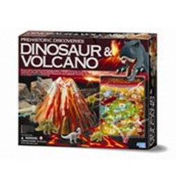 Prehistorické objevy - Dinosaur a vulkán