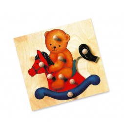 Puzzle - medvěd - MAXI úchytky