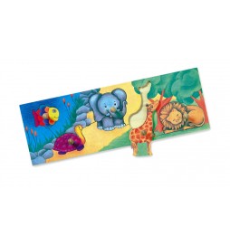 Puzzle na desce - ZOO