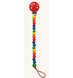 Šnůra na dudlík - korálky - Colori