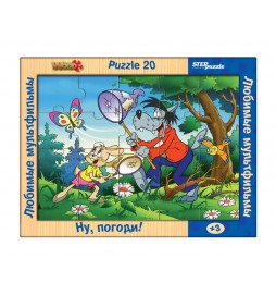 Hra ze dřeva Dřevěné puzzle 20 Jen počkej, zajíci!