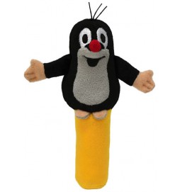 Krtek chrastítko 14cm - žluté