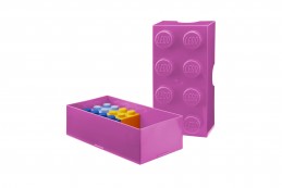 LEGO box na svačinu 100 x 200 x 75 mm Bright Purple