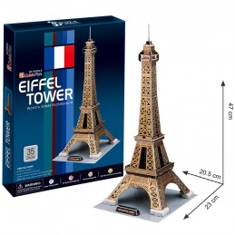 CubicFun 17C044- 3D Puzzle Eiffelova věž, 35 dílků