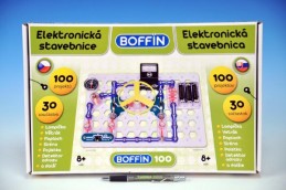 Stavebnice Boffin 100 elektronická 100 projektů na baterie 30ks v krabici - Rock David