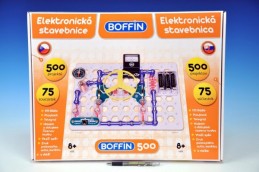 Stavebnice Boffin 500 elektronická 500 projektů na baterie 75ks v krabici - Rock David