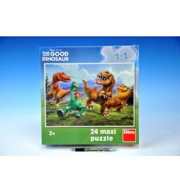 Puzzle Maxi Hodný Dinosaurus v horách 24dílků 66x47cm v krabici