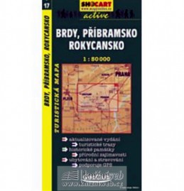 Brdy, Příbramsko, Rokycansko 1:50T - turist .mapa