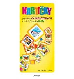 Kartičky pro nácvik vyjmenovaných a s nimi příbuzných slov