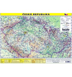 Česká republika - mapa A4 lamino