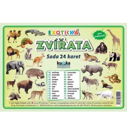 Exotická zvířata - Sada 24 karet