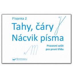 Písanka 2 – Tahy, čáry – Nácvik písma