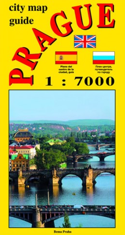 City map - guide PRAGUE 1:7 000 (angličtina, ruština, španělština) - Beneš Jiří
