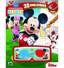 Mickeyho klubík Omalovánky 3D