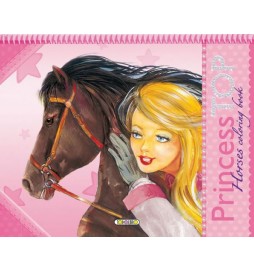 Princess TOP Horses coloring book