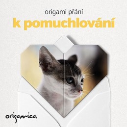 Origami přání - Miluji kočky (kotě) - neuveden