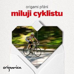 Origami přání - Miluji cyklistu - neuveden