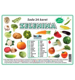 Sada 24 karet - zelenina