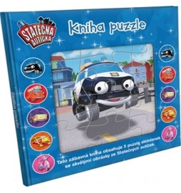 Statečná autíčka - Kniha puzzle