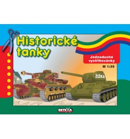 Historické tanky - Jednoduché vystřihovánky