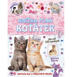 Knižka plná koťátek - samolepky a figurky