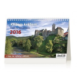 Kalendář stolní 2016 - Křížem krážem Českou republikou