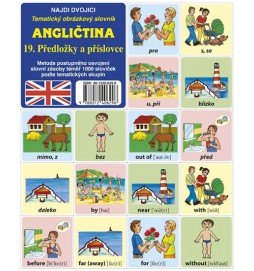 Najdi dvojici - Angličtina -  19. Předložky a příslovce