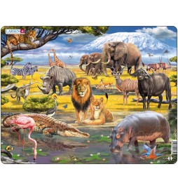 Puzzle MAXI - Zvířata africké savany/43 dílků