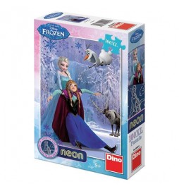 Ledové království - Neon puzzle 100 XL dílků