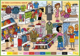 In The Clothing Shop / V butiku s oblečením - Naučná karta - neuveden